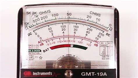 multimeter voltage reading